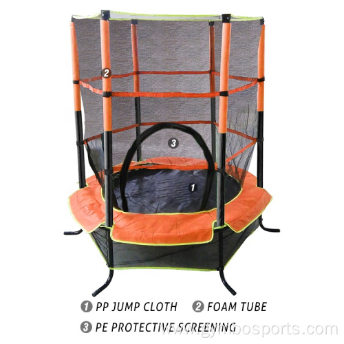 Mini Trampoline Combo with Net Fitness Equipment Trampoline